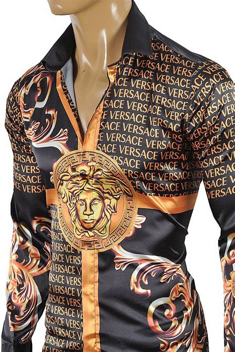 what to wear with a versace shirt|Versace formal shirts.